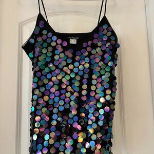 Venus Sequin tank top cami New Years Size M